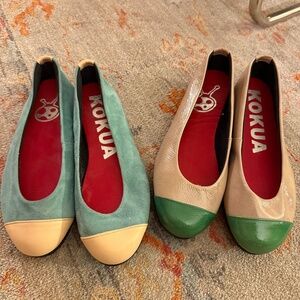 Kokua Ballet Flats - Two Pair - Size 35